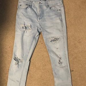 Pacsun Distressed light Blue Jeans